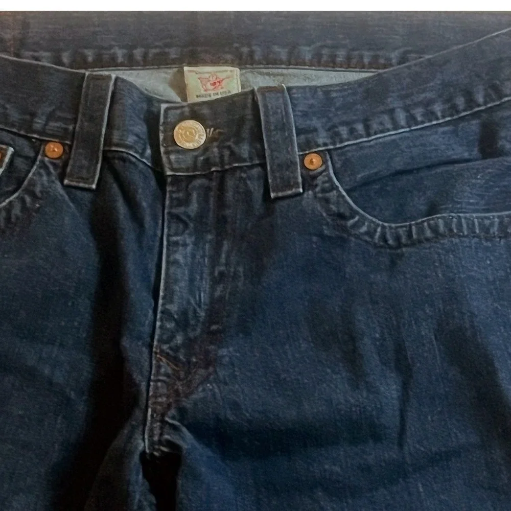 True religion Ricky jeans denim vintage 24–859 LX 603336 embellished men 38 flap